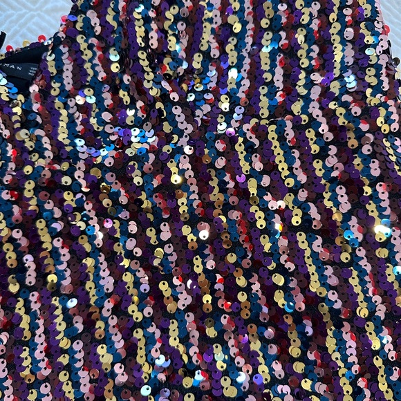 NWT Zara mini sequin dress Large - Picture 6 of 9
